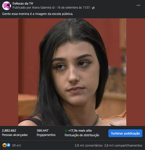 Resultados da Postagem em Fofocas da TV